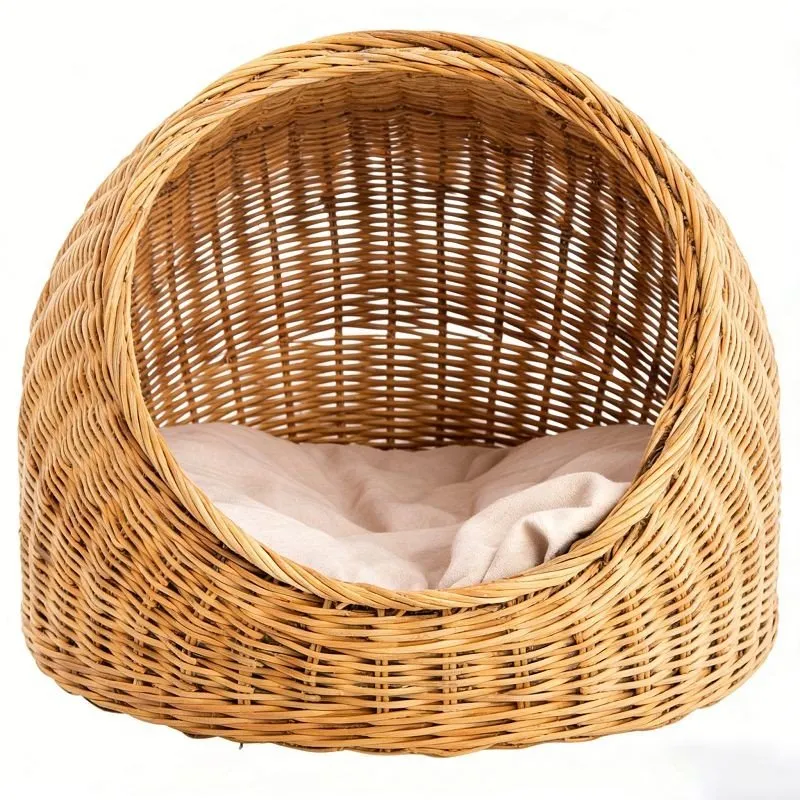 Breathable Durable Semicircular Willow Cat Cave/pet House best